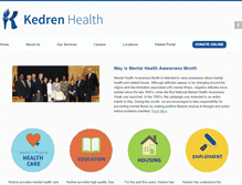 Tablet Screenshot of kedren.org